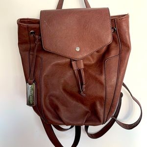 Laura Ashley Brown Leather Backpack